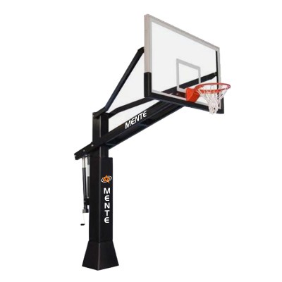 Buried hand shake up and down the basketball rack