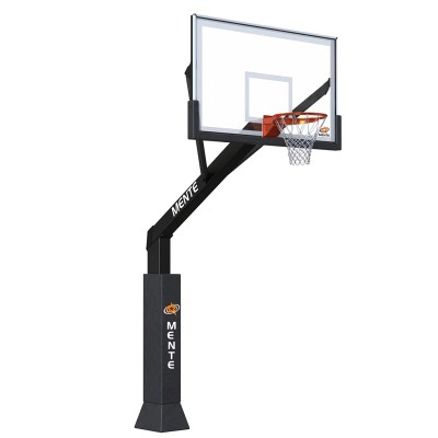 Underground hand-operated lifting basketball stand