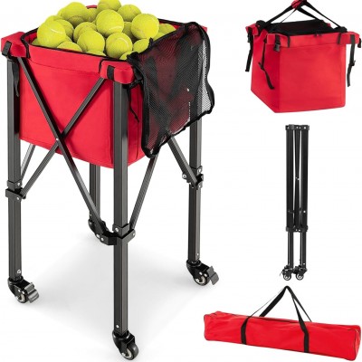 Foldable tennis cart